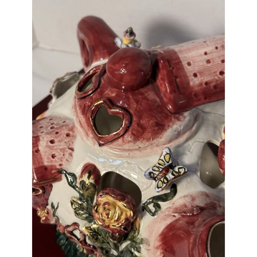 tealight candle holder whimsical house large approximately 14